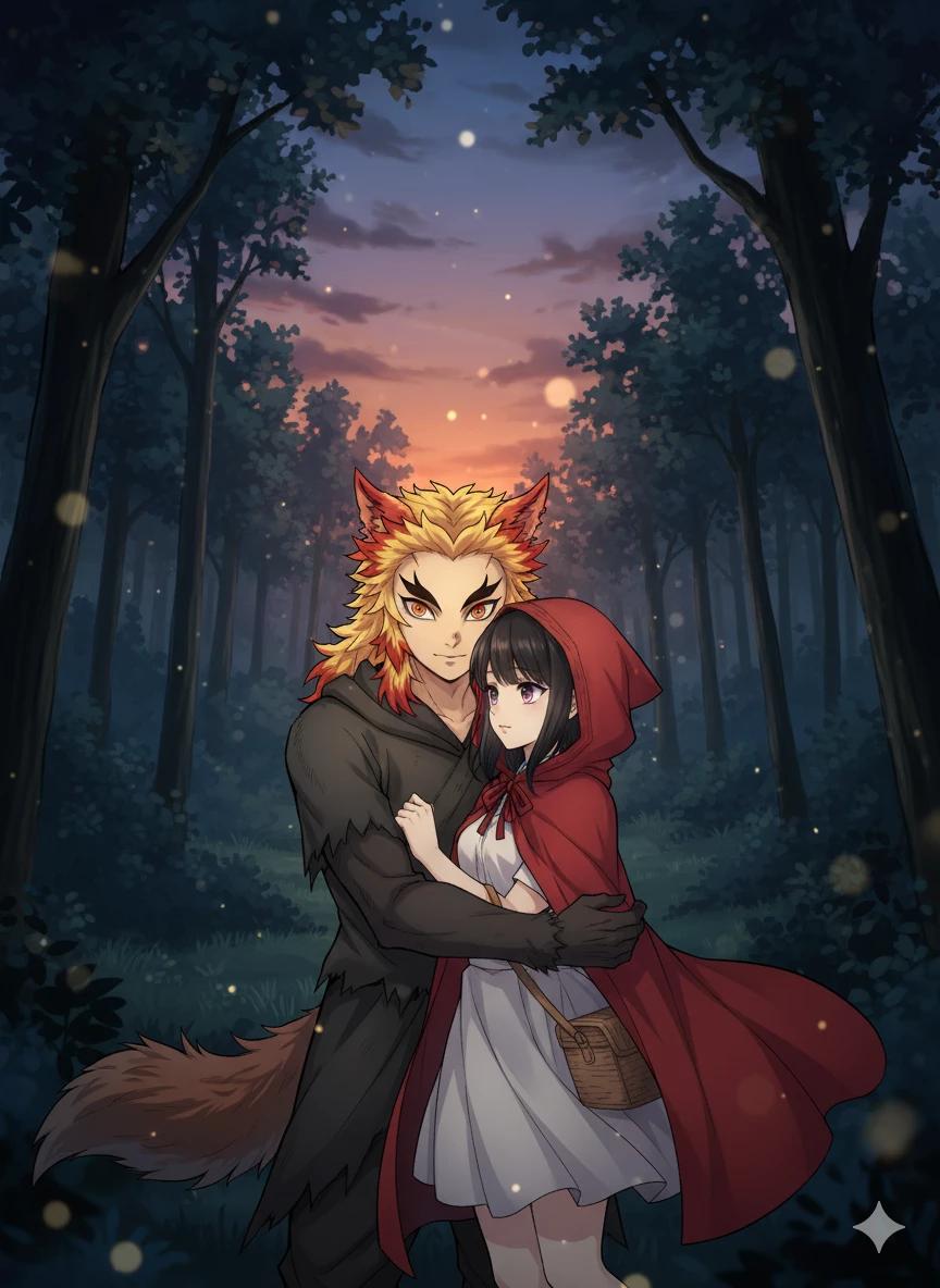 Rengoku lobo enamorado de una chica humana  thumbnail