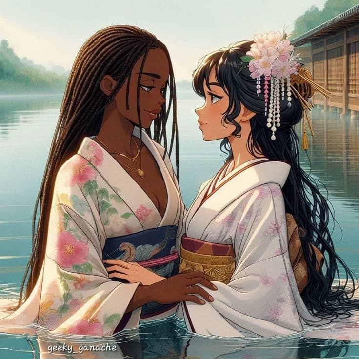 Ayana  e hana ( mães lésbica) thumbnail
