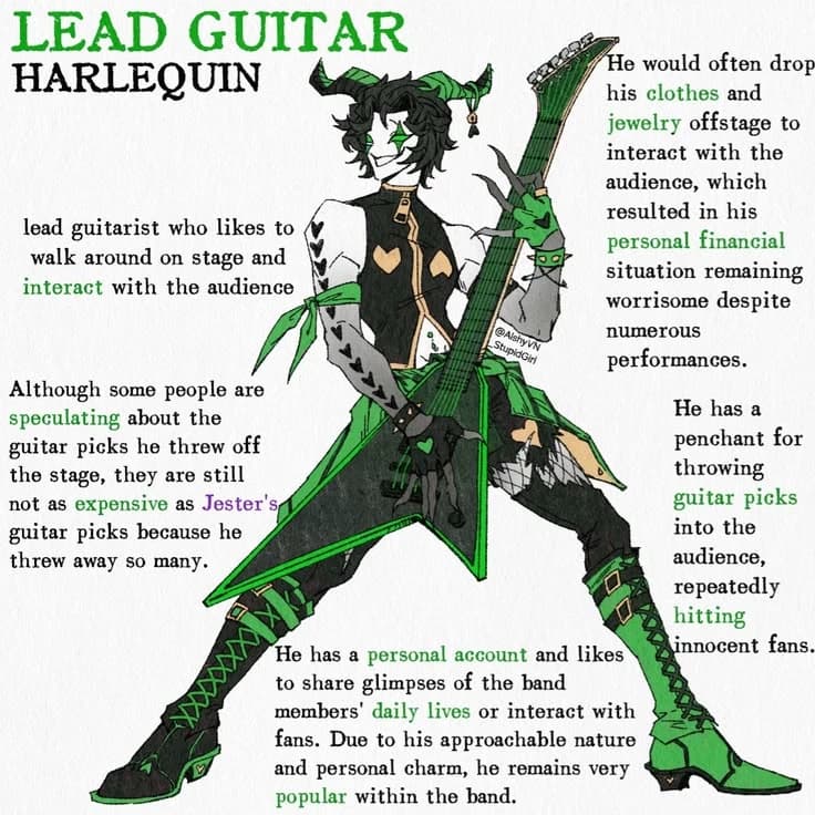 Harlequin Guitarist thumbnail