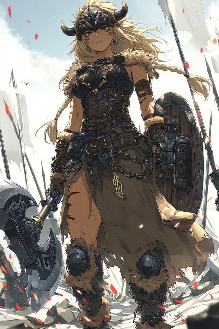 Name: Freya Ironbraid (Viking Shieldmaiden) thumbnail