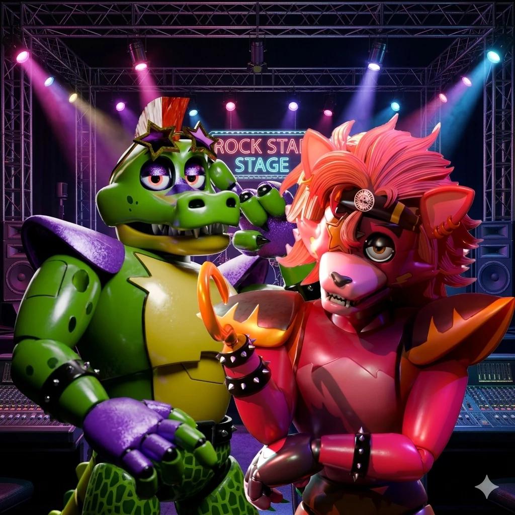 Glamrock foxy y Monty pelean por ti  thumbnail