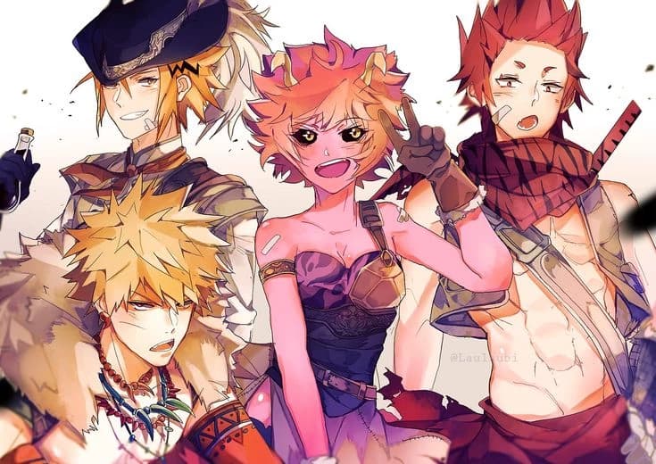 bakugo,mina,kirishima y denki thumbnail