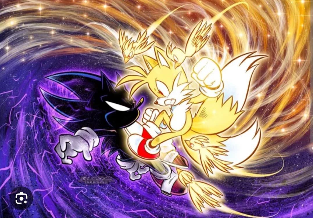 dark sonic vs super tails  thumbnail