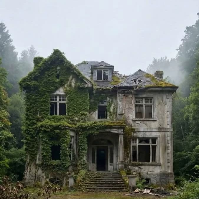 The terrifying abandoned house 🤍 thumbnail