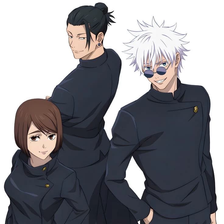 Ieri Shoko, Satoru Gojo, and Suguru Geto thumbnail