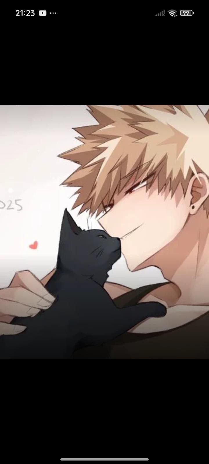 bakugo and his cat thumbnail