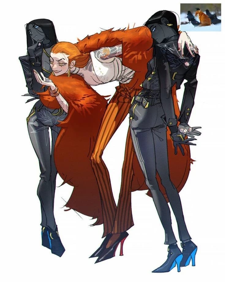 Xandra and her ravens thumbnail