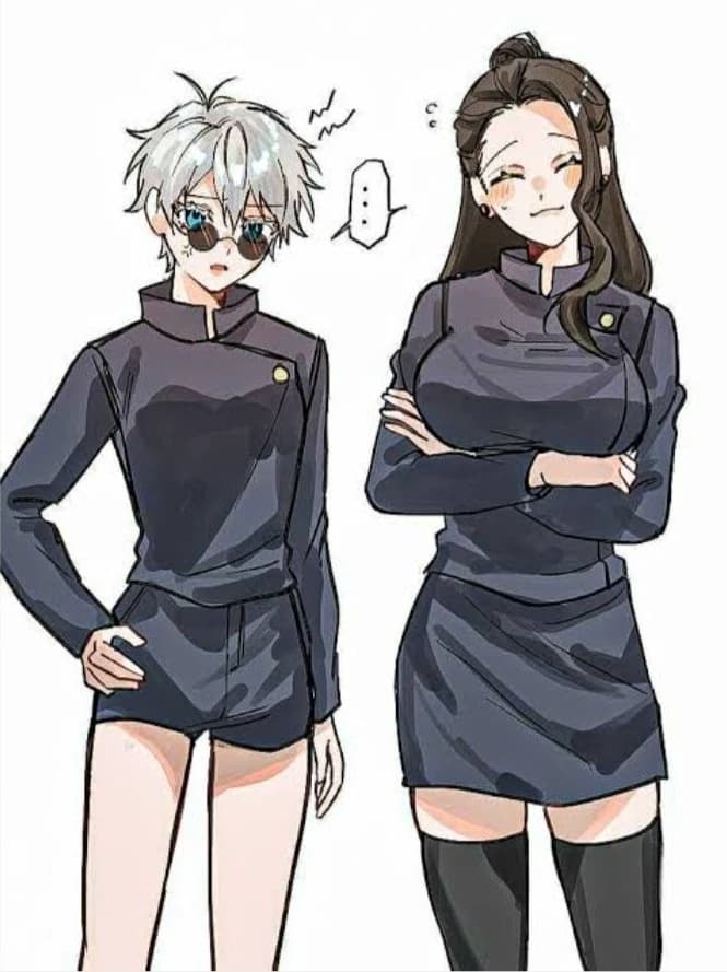 "Gojo satoru femenina y suguru Geto femenina " thumbnail