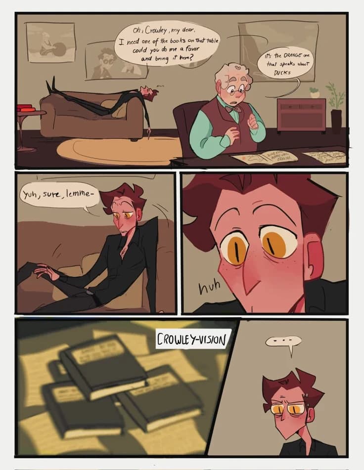 Aziraphale - Crowley doesn't see colors thumbnail