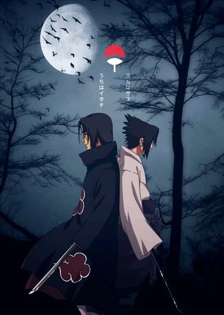 Itachi and Sasuke, his older brothers. thumbnail