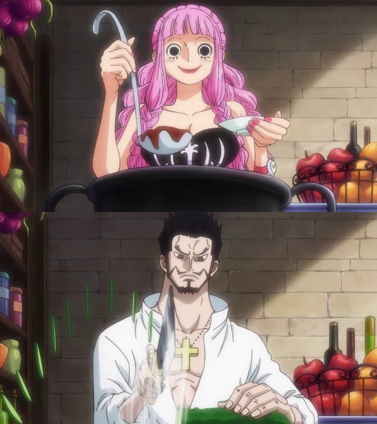 One piece - Mihawk, Perona, & Zoro. thumbnail