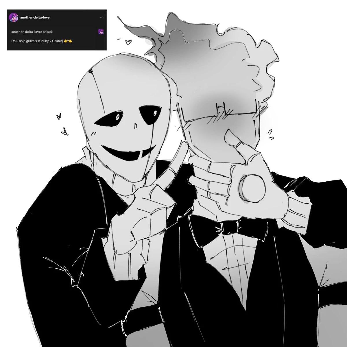Grillby and Gaster thumbnail