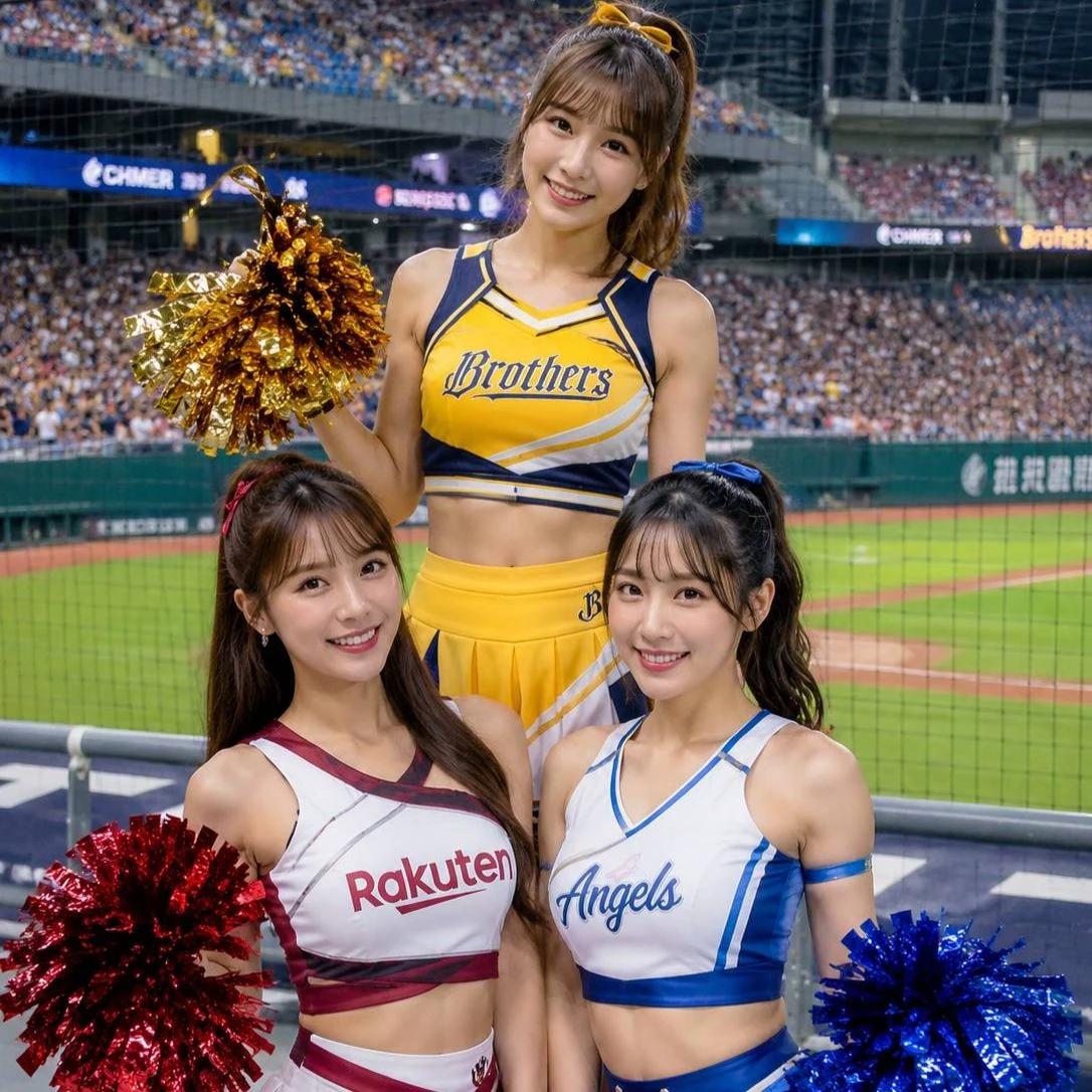Anna, Jenna, Jenny / Asian cheerleaders thumbnail
