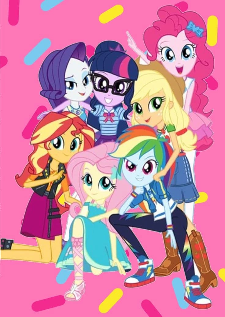 Rainbooms (Mane 7 Equestria Girls, after Everfree) thumbnail