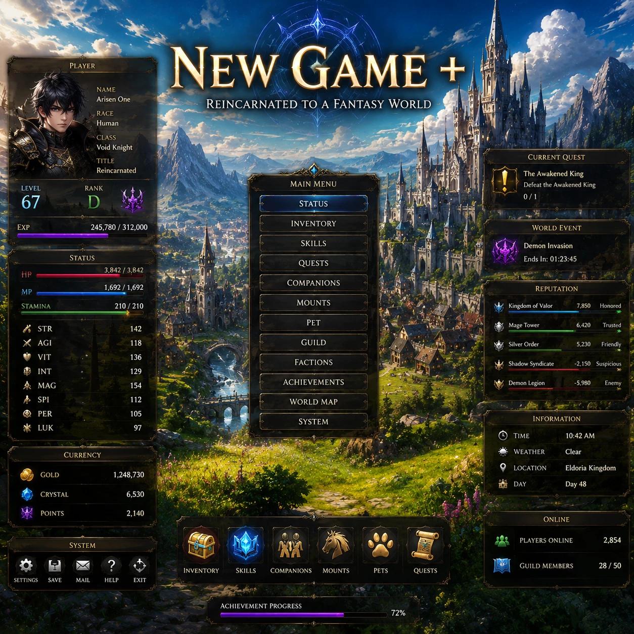 NEW GAME+ Reincarnated with The System thumbnail