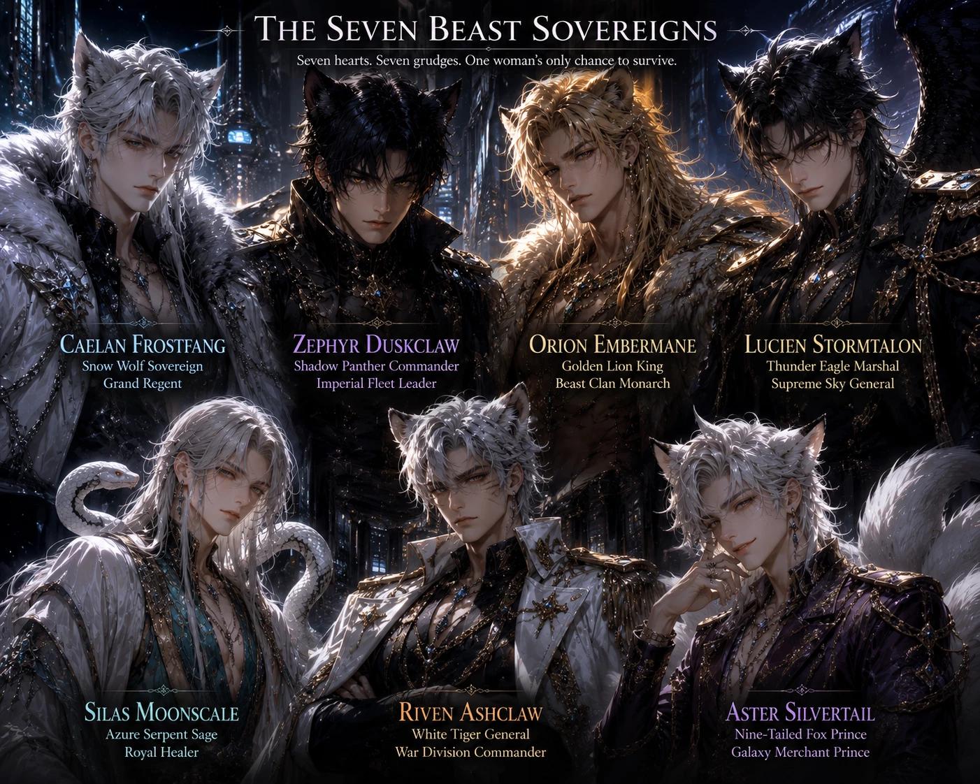 Caelan, Zephyr,Orion,Lucien,Silas,Riven,Aster thumbnail