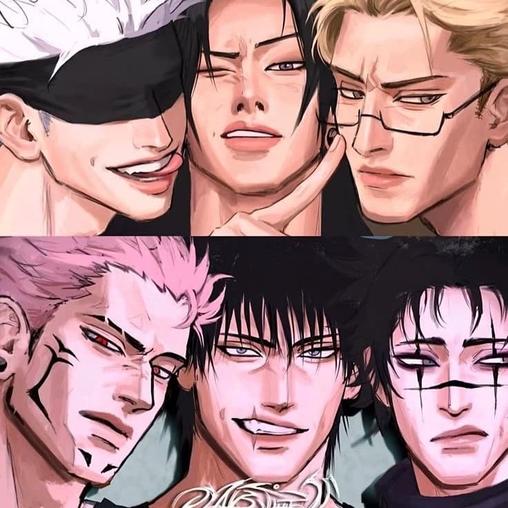 Gojo, Toji, Geto, Sukuna, Nanami thumbnail