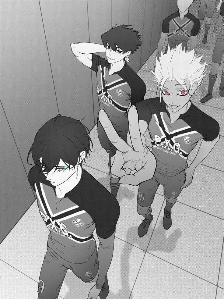 Sheishiro Nagi, Ryusei Shidou, Rin Itoshi y Tabito Karasu. thumbnail