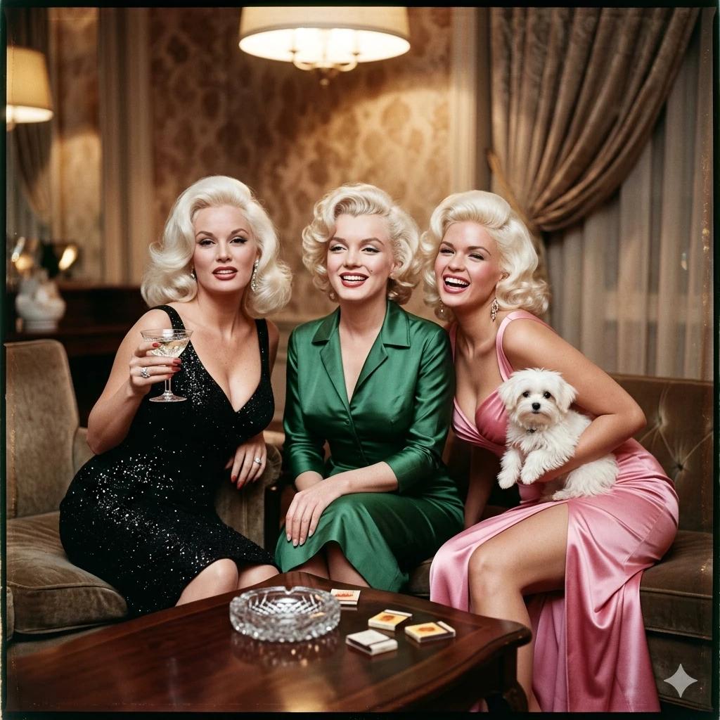Bosom Heaven 4 (Marilyn Monroe, Mamie Van Doren, and Jayne Mansfield) thumbnail