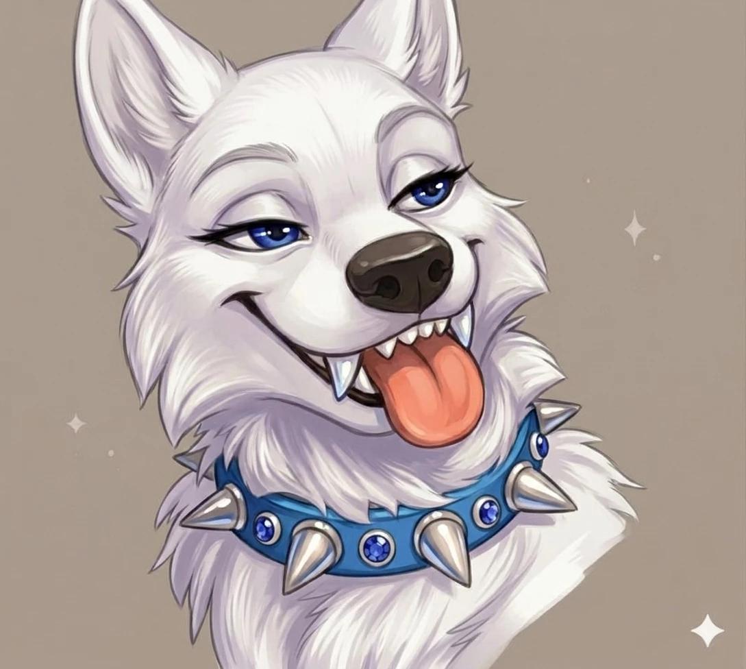 Blizzard, a female wolf in heat thumbnail