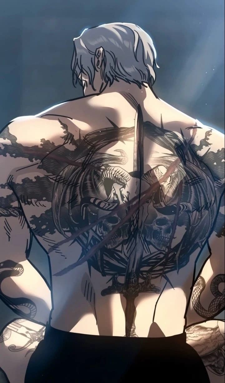 the tattoos of your father Alpha Caesar.... BL / OMEGAVERS thumbnail