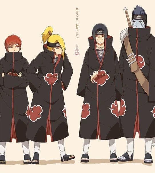 Deidara, Tobi, Itachi, and Kisame ✨ thumbnail
