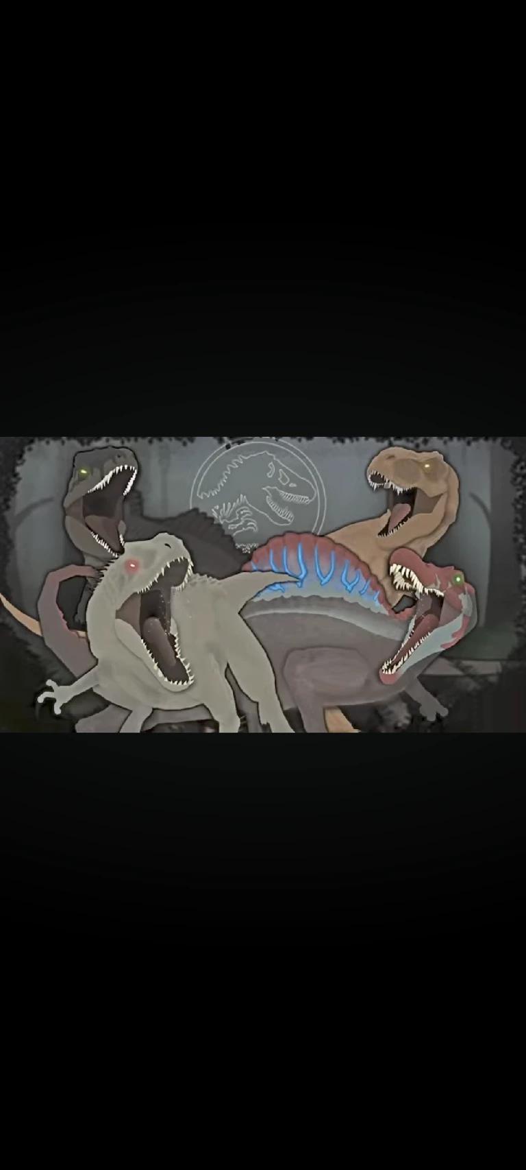 Four dinosaurs from Jurassic world thumbnail