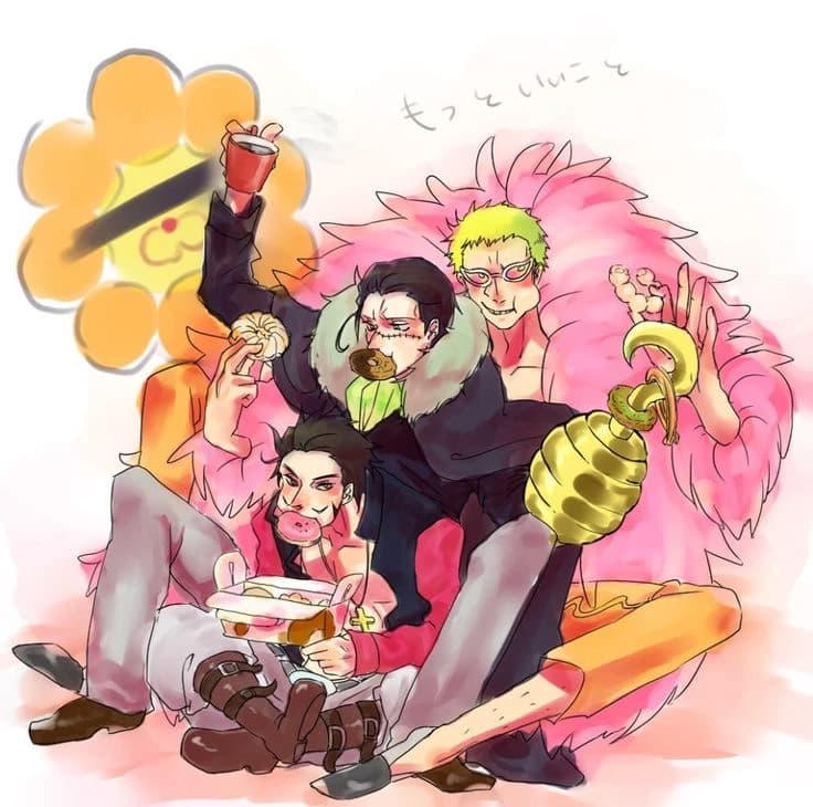 ✧༺ Doflamingo, Mihawk and Crocodile༻✧ thumbnail