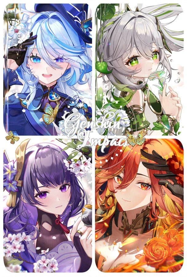 Raiden Ei, Furina, mavuika, nahida  thumbnail