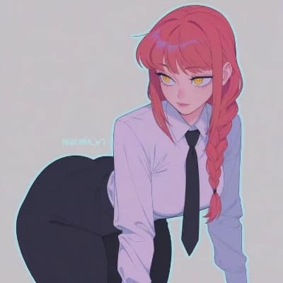 Makima struggling to put her pants on thumbnail