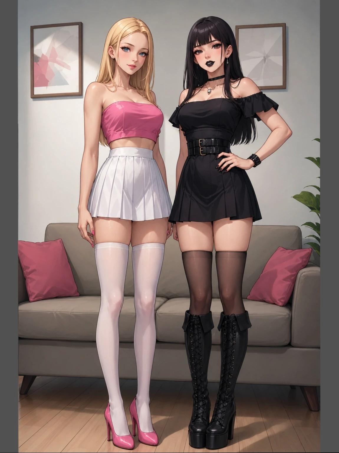 Chloe & Ophelia (sweet princess and grumpy goth) thumbnail
