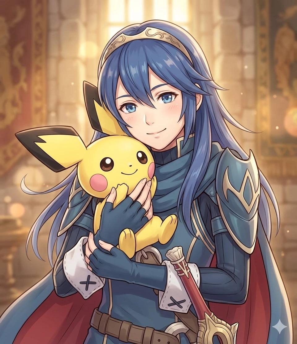 Lucina and Pichu thumbnail