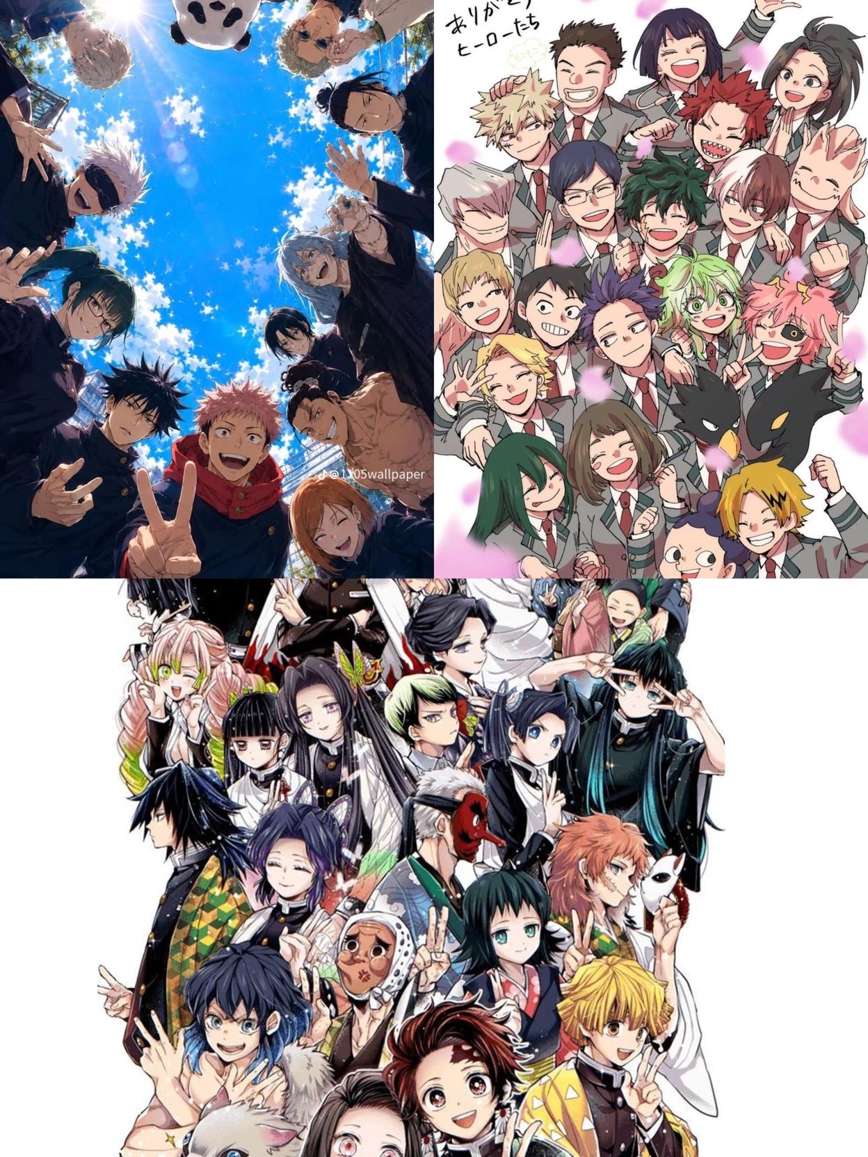 Jjk x mha x demon slayer thumbnail