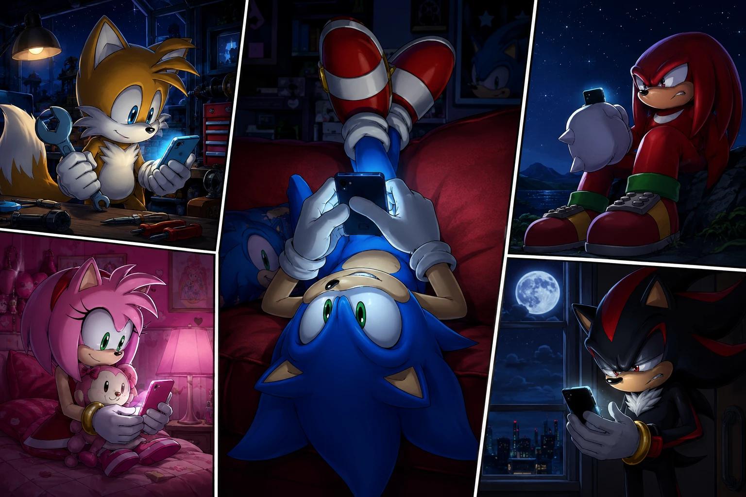 Sonic created a group chat "Team Sonic: Speed ​​and Friendship thumbnail