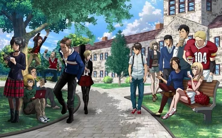AOT modern school AU thumbnail