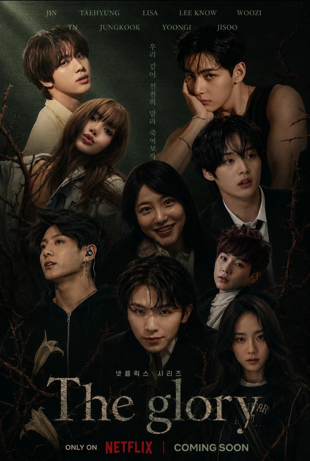the glory -jin taehyung yoongi woozi lee know Jungkook TN lisa jisoo. thumbnail