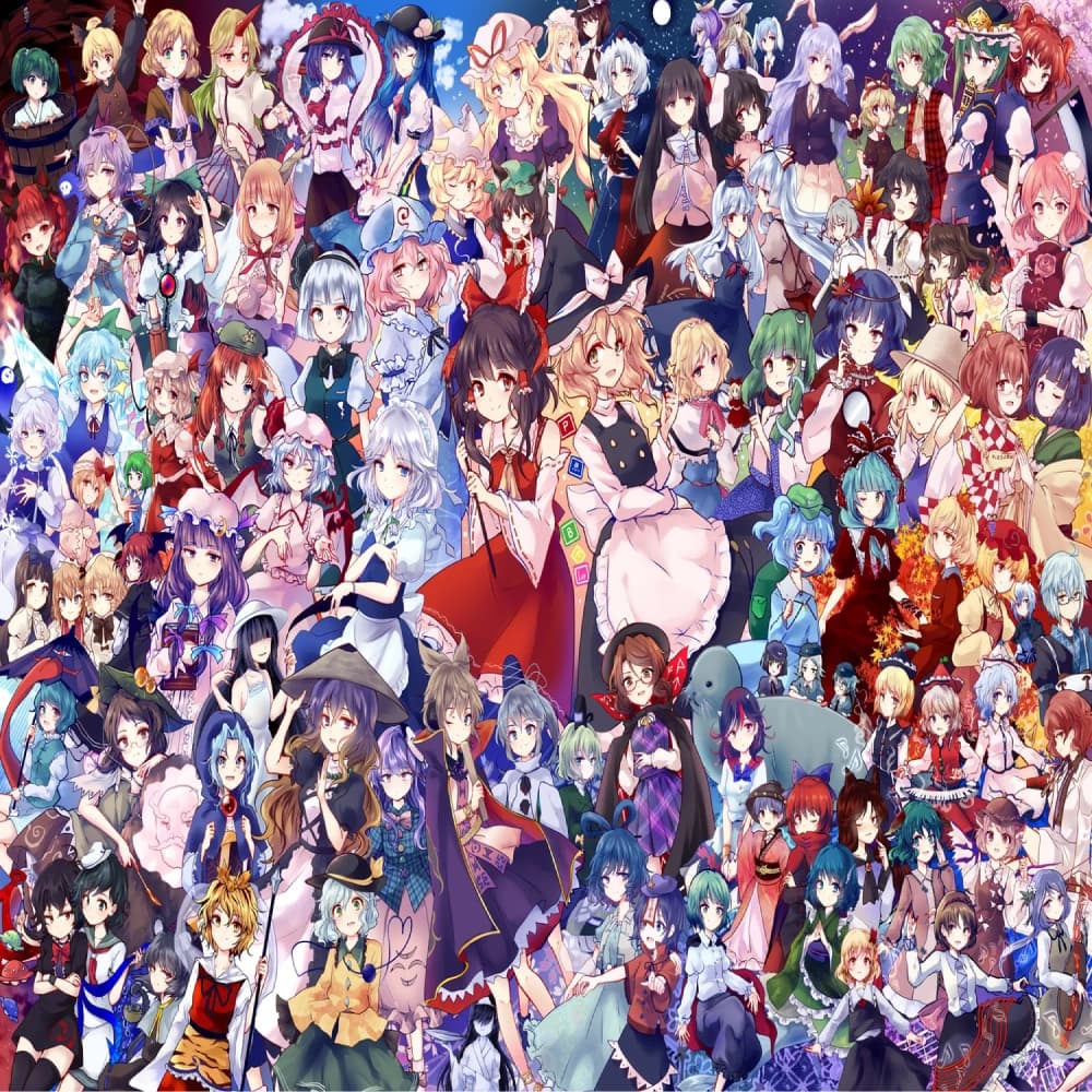 All Touhou characters thumbnail