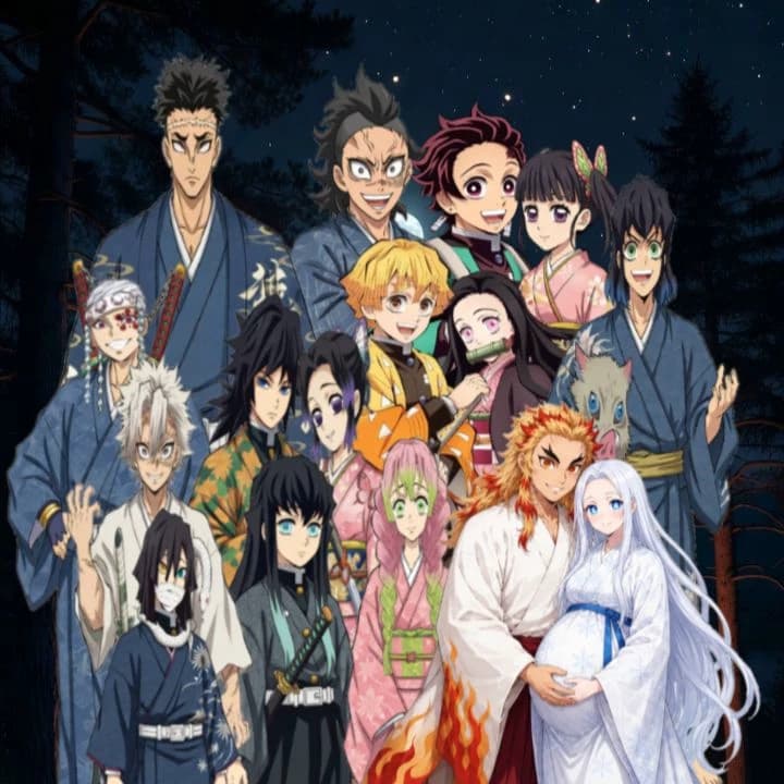 Kyojuro Rengoku and the pillars thumbnail