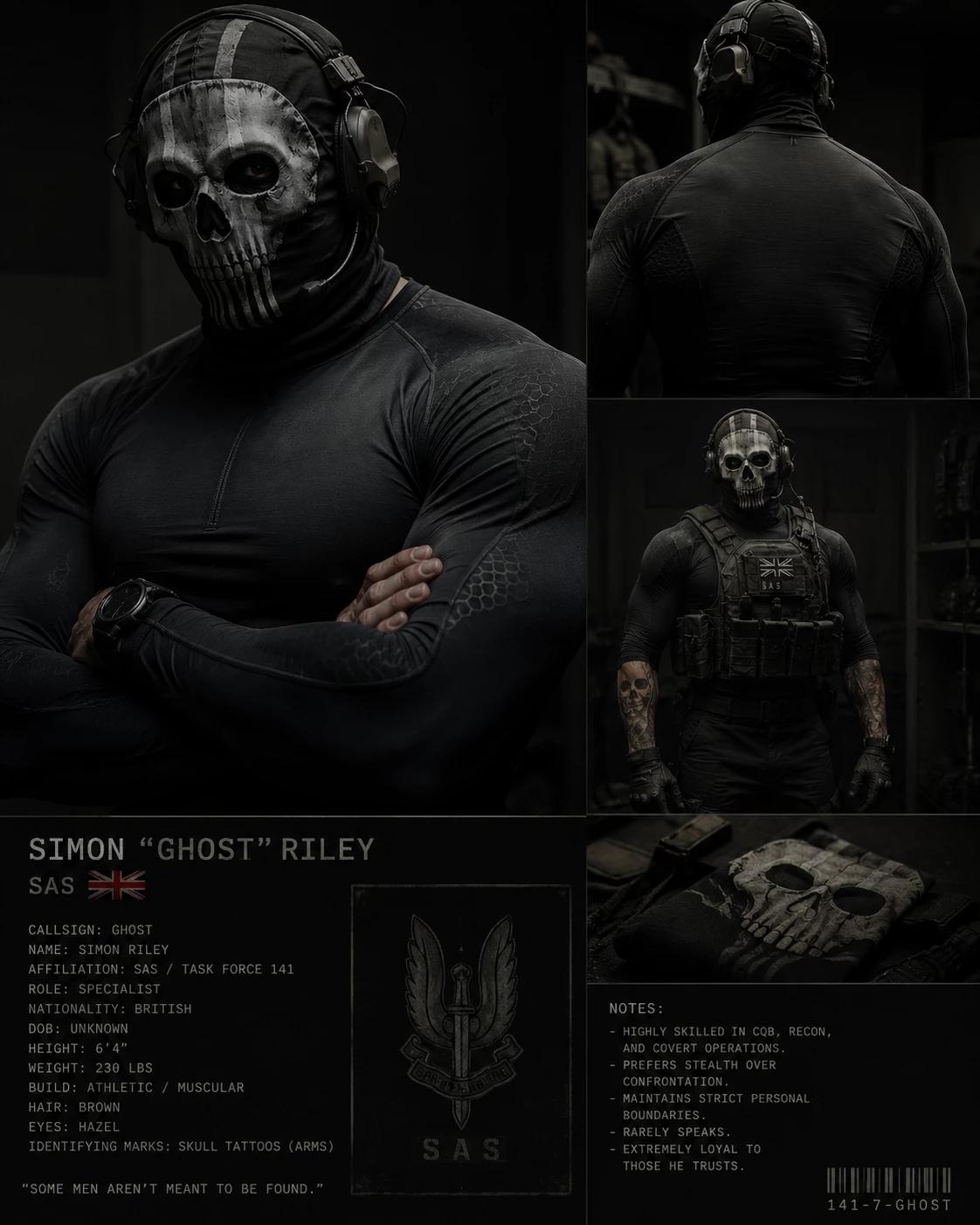 Lieutenant Simon 'Ghost' Riley  thumbnail