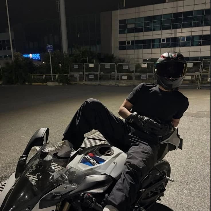 handsome motorcyclist thumbnail