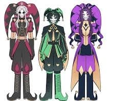 Pierrot, harlequin and jester thumbnail
