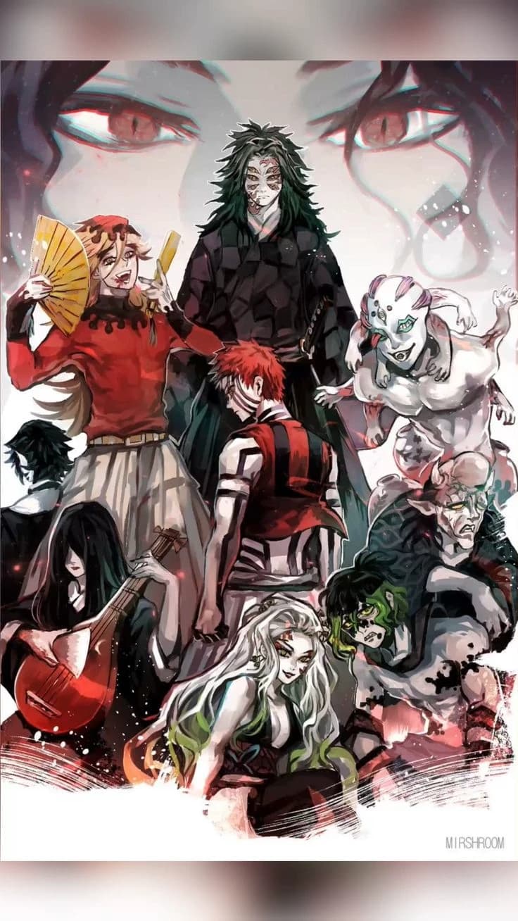 The upper and lower moons, Hashira, and Jujutsu in the USA thumbnail