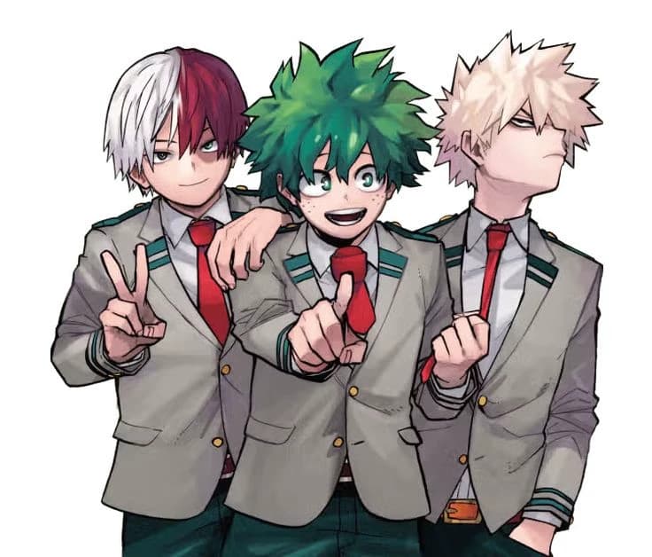 Izuku Katsuki Shoto - children of his mother's friends thumbnail