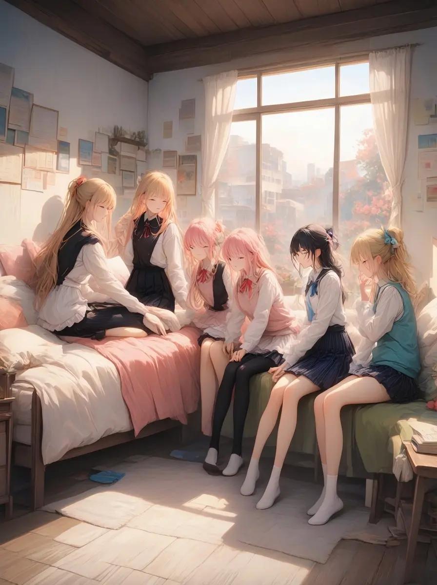 The dorm room is chaotic. thumbnail