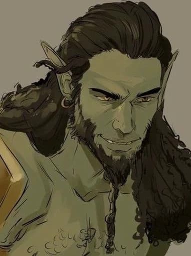 Daruk | A cheeky orc with a big personality (and 🍆). [Orc x half-elf noble] BL thumbnail
