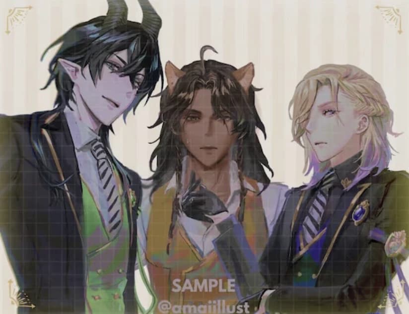 Malleus Draconia,Leona Kingscholar, and Vil Schoenheit thumbnail