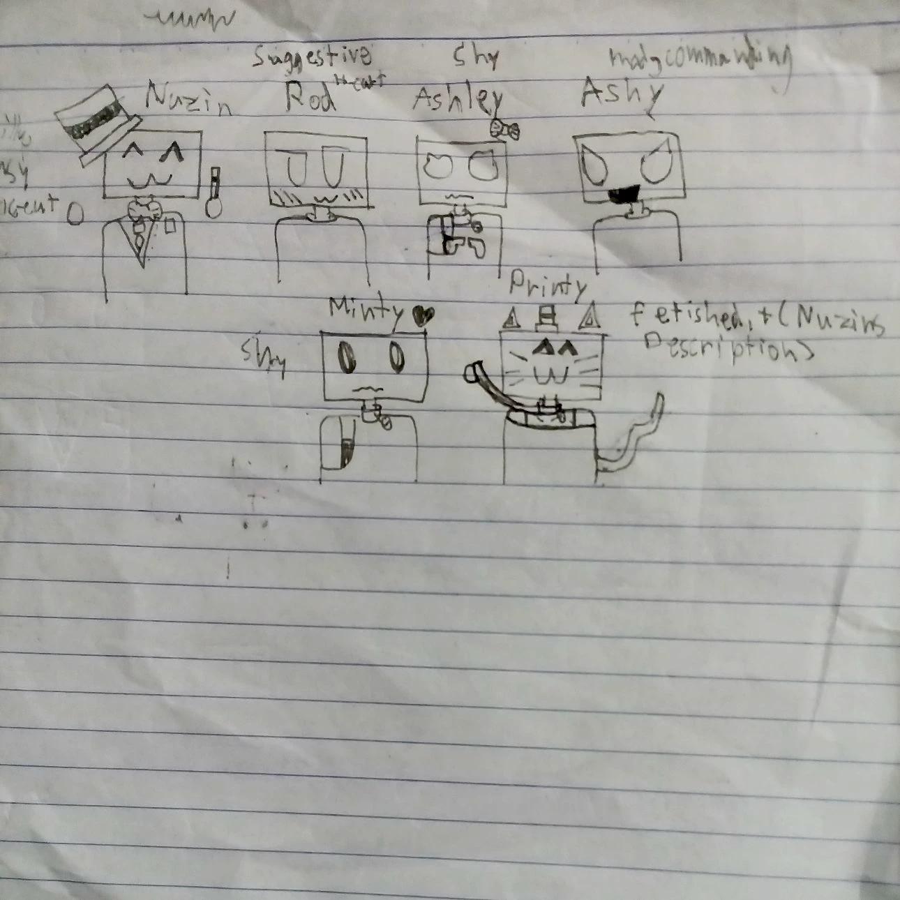 The Sketchbook Tv head gng  ("UPDATED"Nuzin, Rod, Ashley, Ashy, Minty, Printy) thumbnail