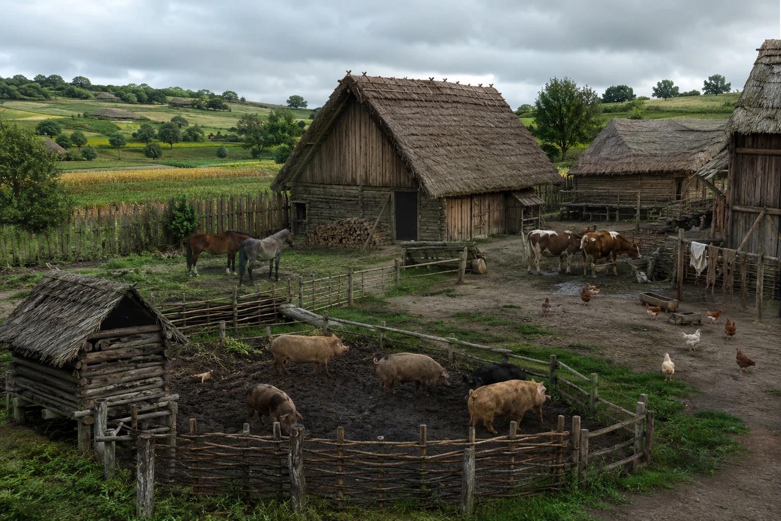 Medieval Farm Year 1280 thumbnail