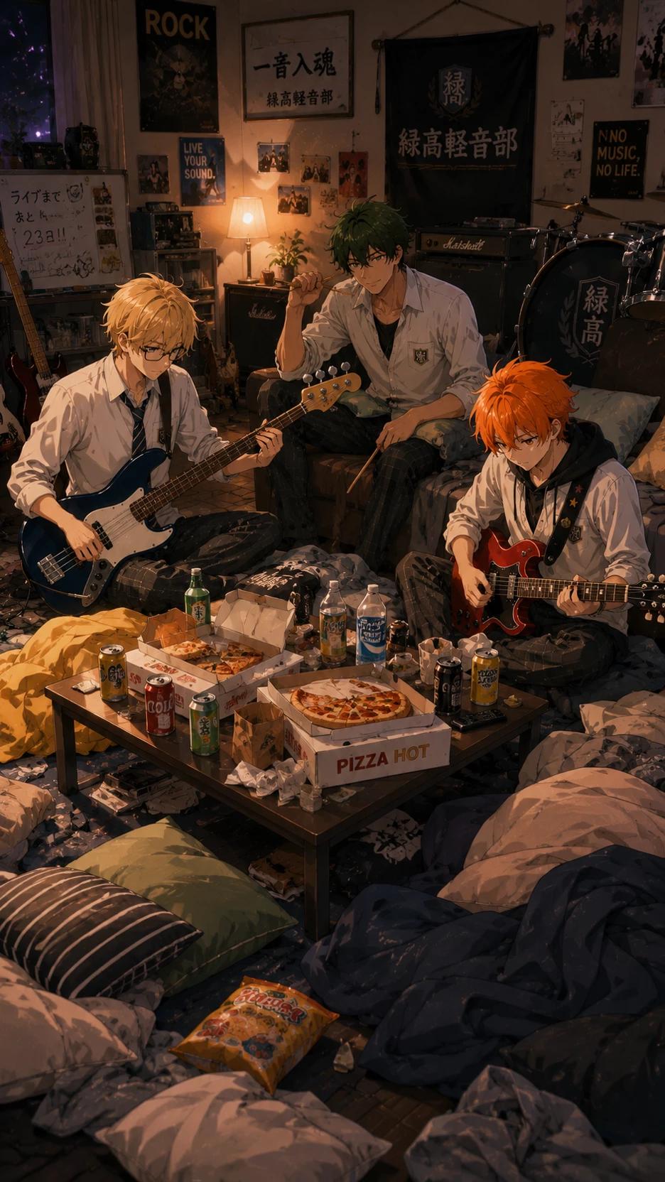 Sleepover with your school band: Josh, Lance, Ricky and You🎸🔥. thumbnail