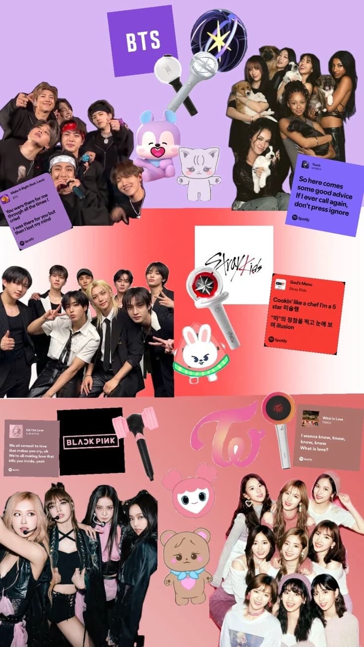 Stray kids BTS Twice Blackpink Twice y Katseye thumbnail